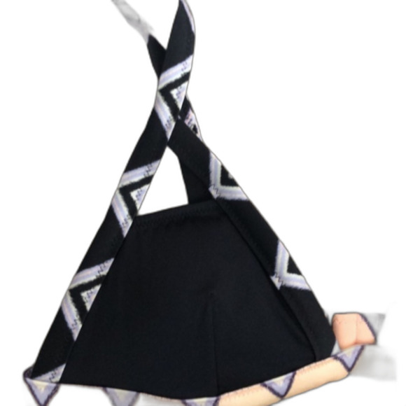 Victoria Secret Black Coral Bikini size Medium Tribal Sexy Beach Resort Pool - Picture 3 of 3